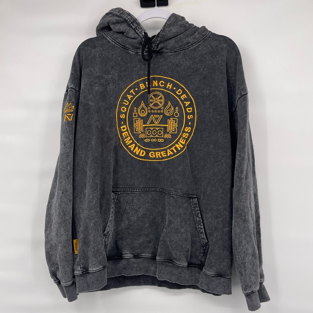 A7 TRINITY STITCH HOODIE ACID AURUM demand greatness sweatshirt hoodie